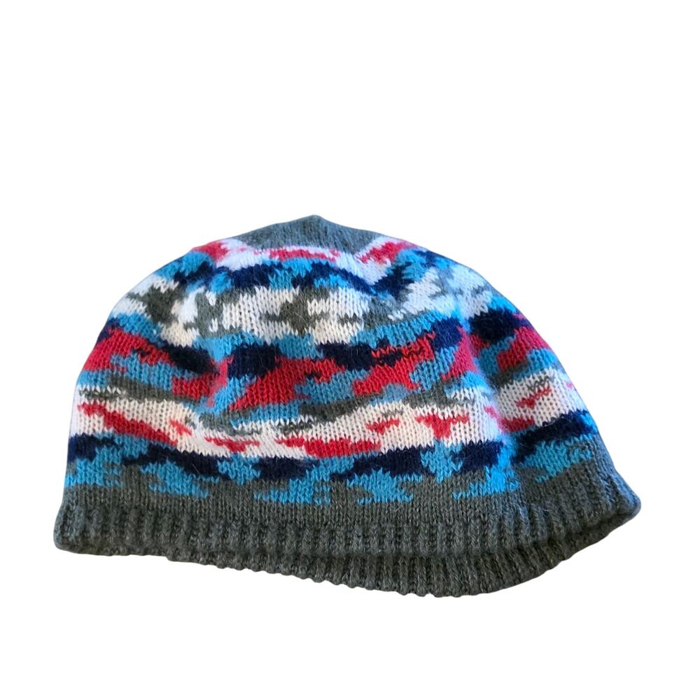 Vintage Hansen‎ Ladies Wool Knit Winter Beanie Sock Hat Zwicker Knitting Mills